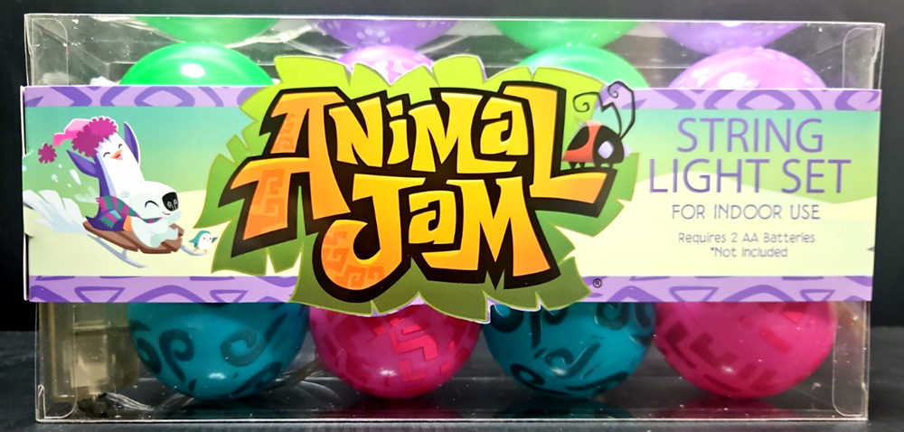 Animal Jam Jammin Logo String Lights 2017 CultureFly WildWorks NEW Rare Boxed